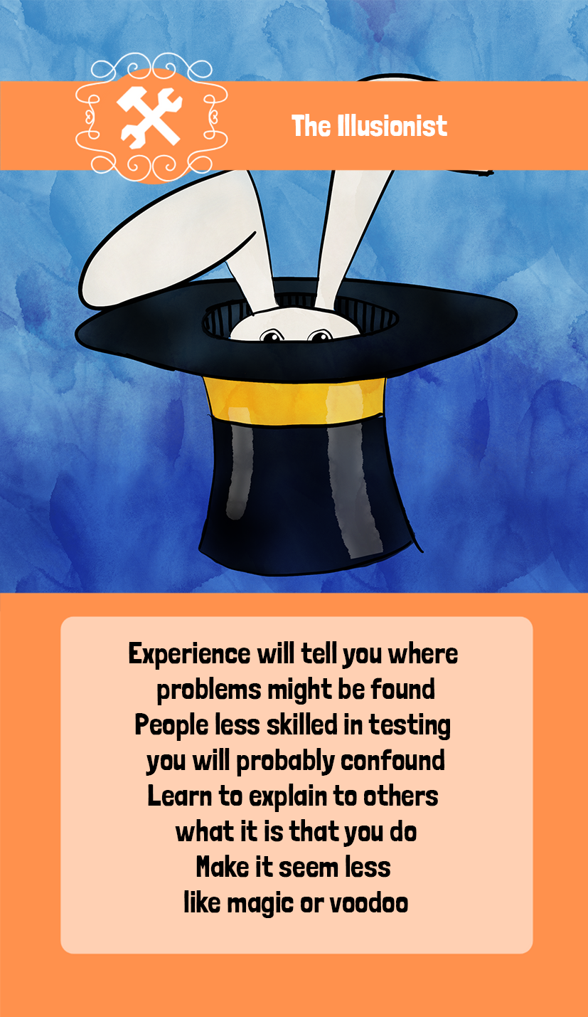 Picture of a magician´s hat with a rabbit peaking out